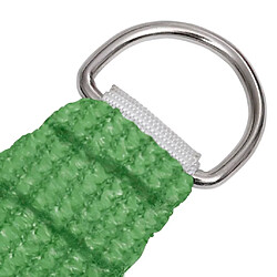 Avis vidaXL Voile d'ombrage 160 g/m² Vert clair 3x3x4,2 m PEHD