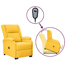 vidaXL Fauteuil jaune tissu 