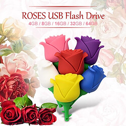 Wewoo Clé USB Creative Rose U Disk MicroDrive 4 Go USB 2.0 bleu pas cher