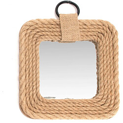 Amadeus Miroir carré cordage 31 x 31 cm.