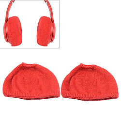 Wewoo 2 étuis de protection anti-poussière casque tricotés PCS pour Beats Solo2 / Solo3 rouge