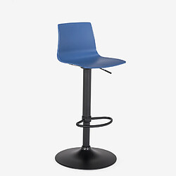 Avis Tabouret bar de cuisine design noir mat réglable en hauteur Grand Soleil Imola Matt, Couleur: Bleu