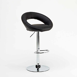 Avis Superstool Tabouret haut bar cuisine fixe pivotant réglable en hauteur avec repose-pieds Chicago, Couleur: Noir