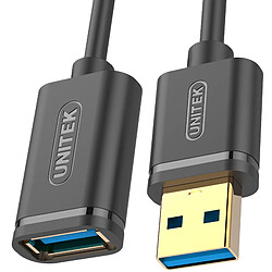 Unitek USB-A - USB-A 0,5 m Noir (Y-C456GBK)