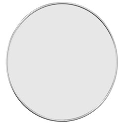 Avis Maison Chic Miroir mural | Miroir Décoration pour Maison Salle de Bain Argenté 40 cm Rond -GKD15398