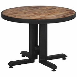 Maison Chic Table basse pour salon | Table à café ronde ?55x40 cm teck de récupération massif -GKD35039