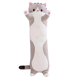 Universal Poupée chat peluche mignonne chaton doux oreiller genou enfant coussin sommeil peluche gris