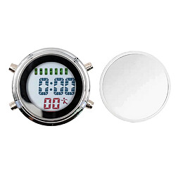 Mini Réveil étanche Horloge Numérique Pour Bateaux à Moteur, Argent Et Blanc