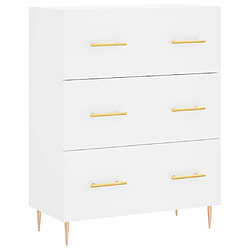 vidaXL Buffet blanc 69,5x34x90 cm bois d'ingénierie