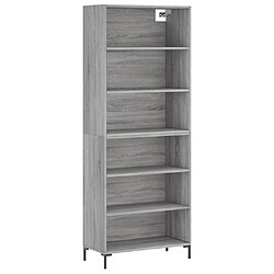 Maison Chic Buffet,Meuble de Rangement,commode pour salon,Cuisine sonoma gris 69,5x32,5x180 cm bois d'ingénierie -MN55470