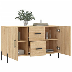 Avis vidaXL Buffet chêne sonoma 100x36x60 cm bois d'ingénierie