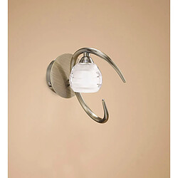 Luminaire Center Applique murale Loop 1 Ampoule G9 laiton antique