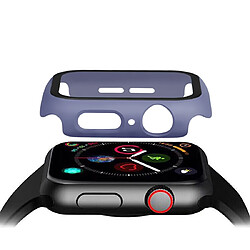 Wewoo Etui pour PC avec couverture totale + Protecteur en verre trempé Apple Watch série 5/4 40mm bleu pas cher