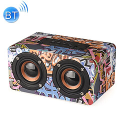 Yonis Enceinte Bluetooth Subwoofer+32 Go Enceinte Bluetooth 4.2 Subwoofer Mains Libres Radio FM AUX MP3 SD + SD 32Go Multicolore YONIS