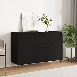 vidaXL Buffet noir 104x35x70 cm bois d’ingénierie