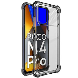 Coque en TPU IMAK anti-chocs, transparent noir pour votre Xiaomi Poco M4 Pro 