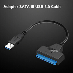 Avis Câble convertisseur adaptateur USB 3.0 vers SATA 22 broches Adaptateurs SATAIII vers USB3.0 vers SSD HDD SATA 2.5 "