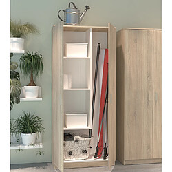 Acheter Pegane Armoire / meuble de rangement coloris Cambrian - Hauteur 180 x Longueur 80 x Profondeur 35 cm