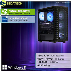 Sedatech PC Gamer Pro • Intel i9-13900KF • RTX4060Ti • 16Go RAM • 1To SSD M.2 • Windows 11