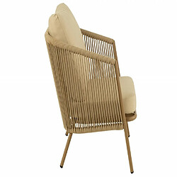 Avis Inside 75 Fauteuil de jardin ELISA en Aluminium et corde beige