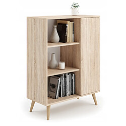 Mpc Meuble étagère 90 x 40 x 116 cm sonoma