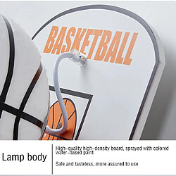 Universal Basketball Applique Garçon Chambre Lampe de chevet LED Salle de recherche NBA Basketball Applique(blanche) pas cher