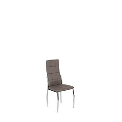 Vivaldi Chaise MOLLY Gris Cuir Ecologique