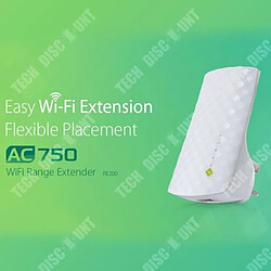 Tech Discount TD® Amplification du signal WiFi sans fil bibande domestique, amélioration, amplification, amélioration, prolongateur, répéteur