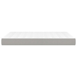 Avis vidaXL Matelas de lit à ressorts ensachés Gris clair 140x200x20 cm