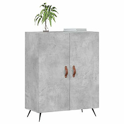 Avis Maison Chic Buffet,Meuble de Rangement,commode pour salon,Cuisine gris béton 69,5x34x90 cm bois d'ingénierie -MN48784