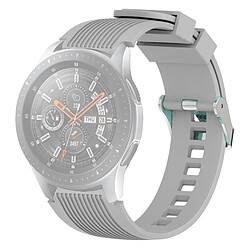 Wewoo Bande de montre bracelet à grain vertical pour Galaxy 46mm (Gris) 