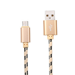 Acheter Câble de charge micro USB Câble de données de charge Câble de liaison micro USB Câble de données Sync en nylon tressé pour Samsung