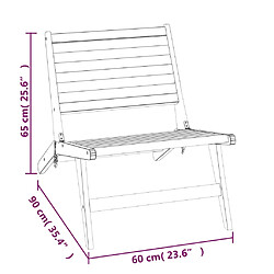 vidaXL Chaise de jardin Bois de teck solide pas cher