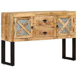 Maison Chic Buffet,Meuble de Rangement,commode pour salon,Cuisine 110x30x74 cm Bois de manguier brut -MN17913