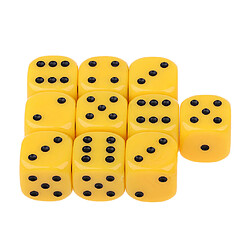 10pcs acrylique 6 faces numérique D6 D6 pour accessoire de jeu de barre de parti