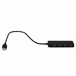 Paris Prix Hub Multiport USB 4 Ports 10cm Noir