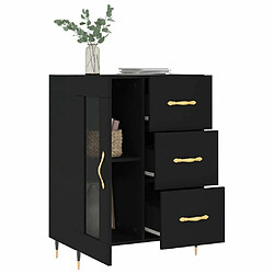 Acheter Maison Chic Buffet,Meuble de Rangement,commode pour salon,Cuisine noir 69,5x34x90 cm bois d'ingénierie -MN44833