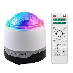 Universal Projecteur étoilé à LED, lumière nocturne étoilée avec musique Bluetooth, minuterie 8 sons naturels décontractés pour les fêtes d'anniversaire, les salles de bal, les réunions de famille, (blanc) 