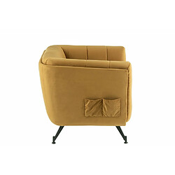 Acheter Inside 75 Fauteuil Lounge MARIANAH Ocre