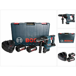 Bosch GBH 36 VF-LI Plus Professional 36V Perforateur sans fil SDS-Plus + Mandrin interchangeable + Mallette de transport + 2x Batteries 4,0 Ah + Chargeur ( 0611907 )