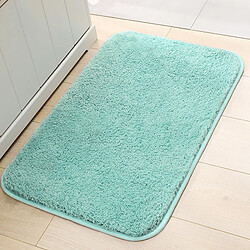 LUUCOZK Tapis De Bain Antidérapants Absorbants À Séchage Rapide Tapis De Décoration De Salle De Bain - Vert Lac-40x60cm 