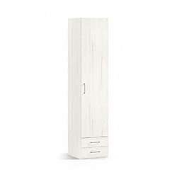 Inside 75 Armoire 1 porte droite 2 tiroirs 52,3 x 57,5 x 220 cm 