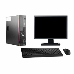 PC Fujitsu D556 DT Ecran 22" Intel i5-6500 RAM 32Go Disque 2To Windows 10 Wifi - Occasion