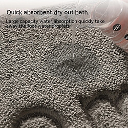 Acheter LUUCOZK Tapis de bain antidérapants absorbants à séchage rapide, tapis de décoration de salle de bain-gris-40 x 60cm