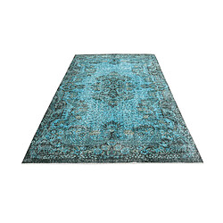 Avis Vidal Tapis de laine 272x168 turquoise Ultra Vintage