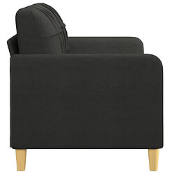 Avis vidaXL Canapé à 2 places Noir 140 cm Tissu