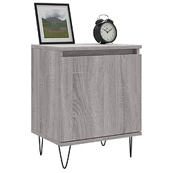 Avis Maison Chic Lot de 2 Tables de chevet,Table de nuit,Table d'appoint pour salon sonoma gris 40x30x50cm bois d'ingénierie -MN21210