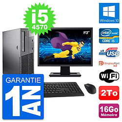 PC Lenovo M93p SFF Ecran 19" Intel i5-4570 RAM 16Go Disque 2To Windows 10 Wifi · Occasion 