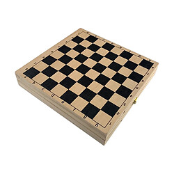 Universal Ensemble d'échecs de bureau en bois Cadeaux pour adultes et enfants Jeux d'échecs familiaux Puzzles Jouets d'entraînement Jouets de plateau Cadeaux pour enfants | Jeux de stratégie