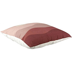 Pt' Coussin en coton 45 x 45 cm Sunset rose clair.